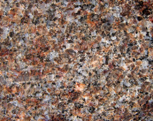 Closeup photograph of granite.